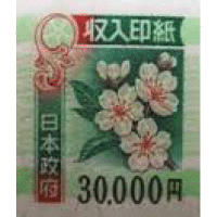 印紙  ３００００円